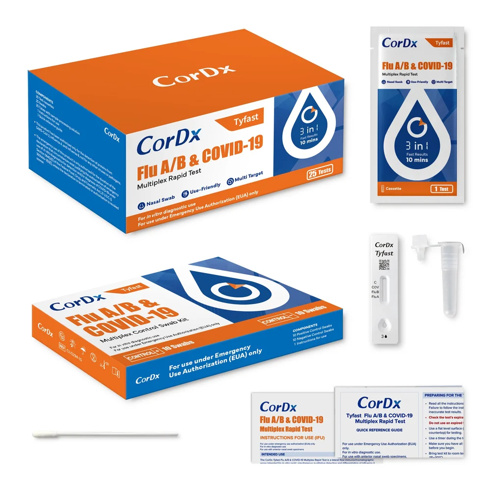 CorDx Flu A/B & Covid-19 Antigen Test — Rhino Diagnostics